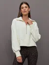 Varley Milano Half Zip Sweat In Ivory