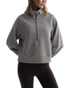 Varley Milano Half-zip Sweatshirt In Cocoa Berry/egret