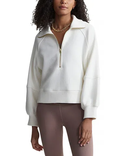 Varley Milano Half Zip Sweatshirt In Ivory