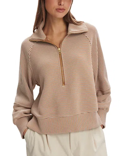Varley Milano Half Zip Sweatshirt In Neutral