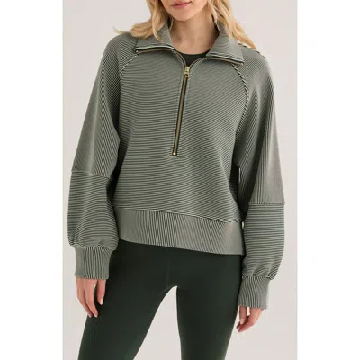 Varley Milano Half-zip Sweatshirt In Green