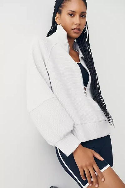 Varley Milano Half-zip Sweatshirt In White