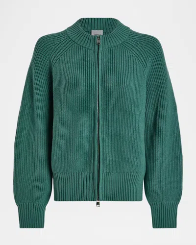 Varley Milo Knit Jacket In Green