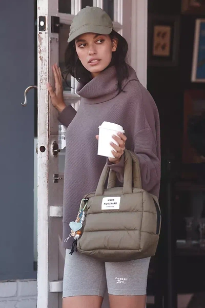 Varley Milton Turtleneck Sweatshirt In Brown
