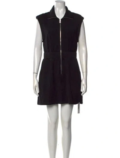 Pre-owned Varley Mini Dress In Black