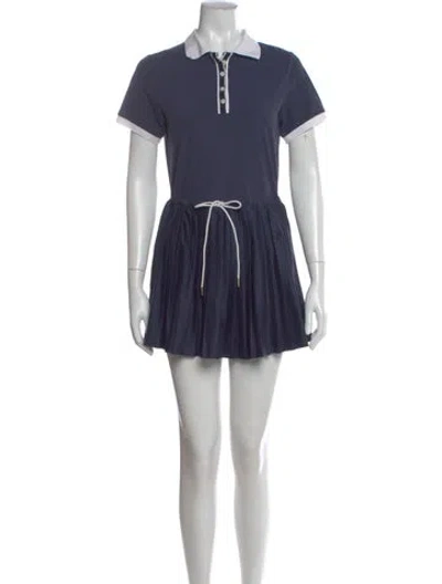 Pre-owned Varley Mini Dress In Blue