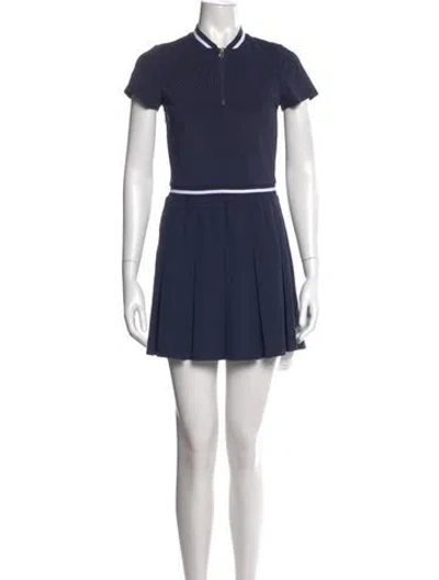 Pre-owned Varley Mini Dress In Blue