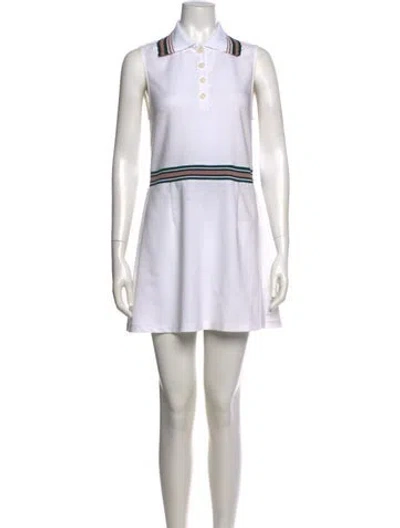 Pre-owned Varley Mini Dress In Neutral