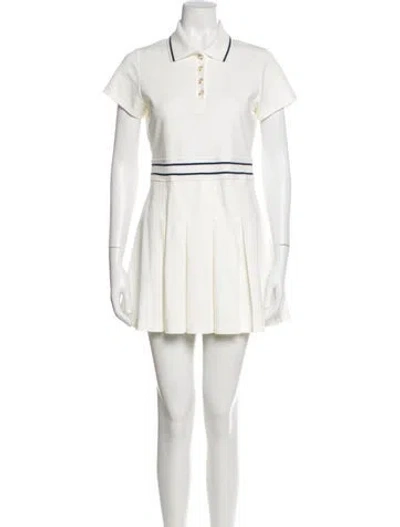 Pre-owned Varley Mini Dress In Neutral