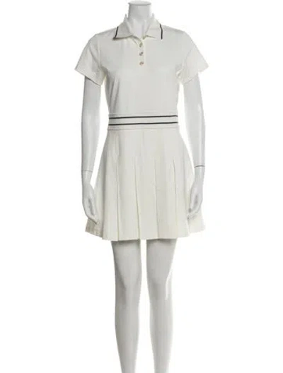 Pre-owned Varley Mini Dress In Neutral