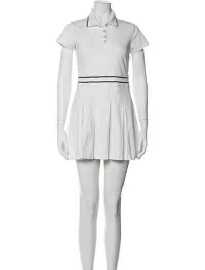 Pre-owned Varley Mini Dress In White