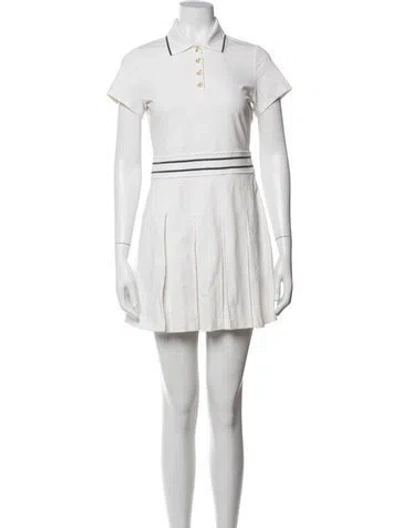 Pre-owned Varley Mini Dress In White