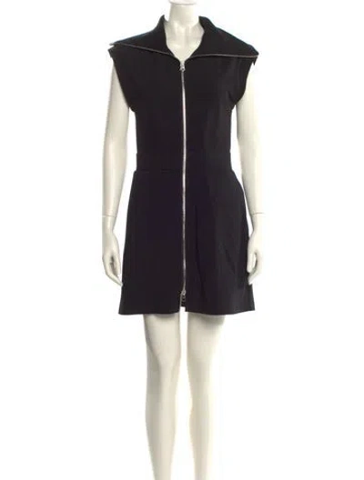 Pre-owned Varley Mock Neck Mini Dress W/ Tags In Black