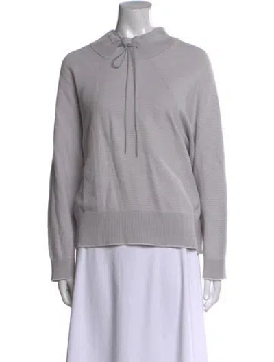 Pre-owned Varley Mock Neck Sweater In Gray