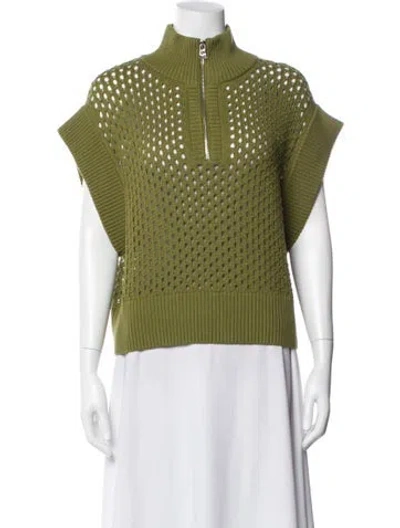 Pre-owned Varley Mock Neck Sweater In Gray