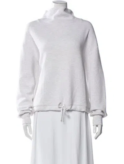 Pre-owned Varley Mock Neck Sweater In Gray