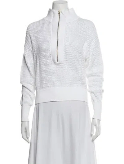 Pre-owned Varley Mock Neck Sweater In Grey
