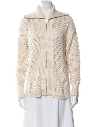 Pre-owned Varley Mock Neck Sweater In Neutral