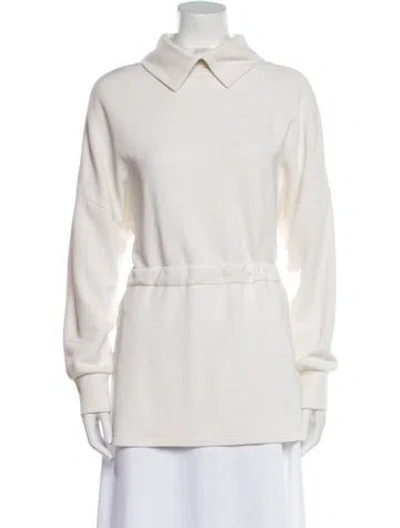 Pre-owned Varley Mock Neck Sweater In Neutral