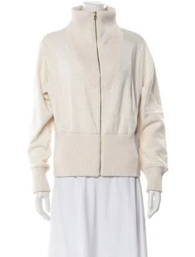 Pre-owned Varley Mock Neck Sweater In Neutral