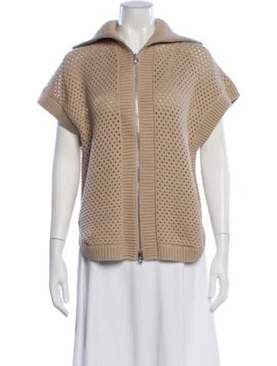 Pre-owned Varley Mock Neck Sweater In Neutral