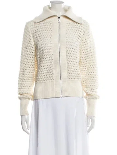 Pre-owned Varley Mock Neck Sweater In Neutral