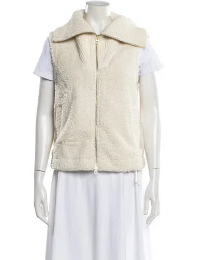 Pre-owned Varley Mock Neck Sweater In Neutral