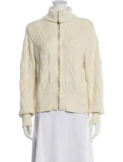 Pre-owned Varley Mock Neck Sweater In Neutral