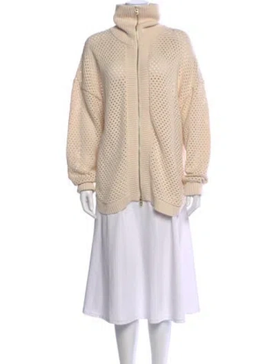Pre-owned Varley Mock Neck Sweater In Neutral