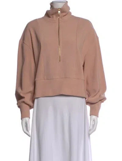 Pre-owned Varley Mock Neck Sweater In Neutral