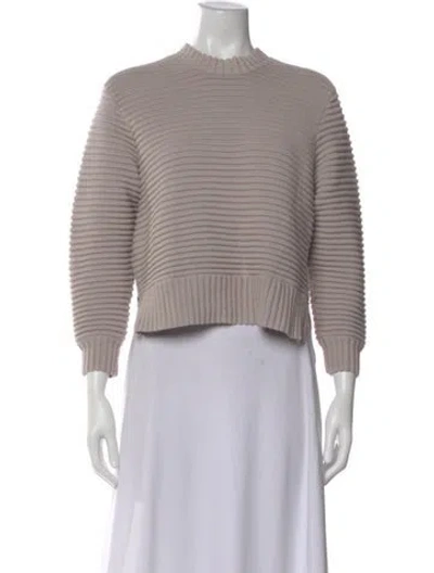 Pre-owned Varley Mock Neck Sweater In Neutral