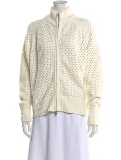 Pre-owned Varley Mock Neck Sweater In Neutral