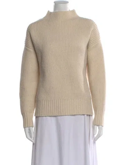Pre-owned Varley Mock Neck Sweater In Neutral