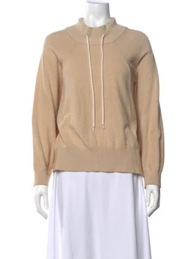 Pre-owned Varley Mock Neck Sweater In Neutral