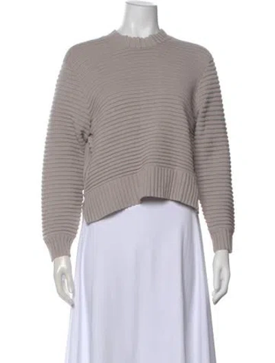 Pre-owned Varley Mock Neck Sweater In Neutral