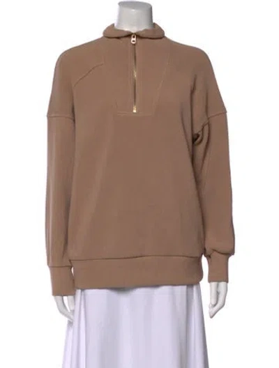 Pre-owned Varley Mock Neck Sweater In Neutral