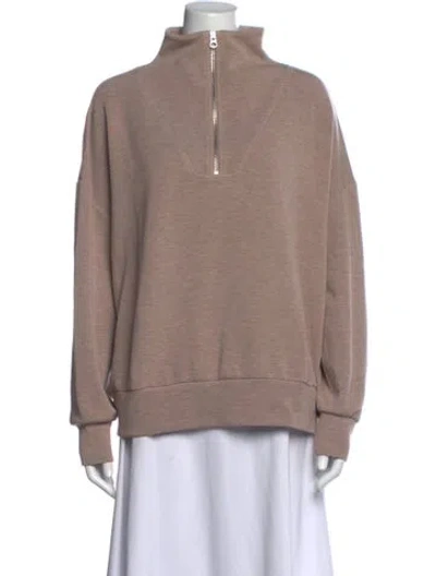 Pre-owned Varley Mock Neck Sweater In Neutral