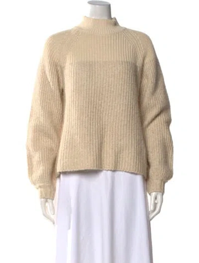 Pre-owned Varley Mock Neck Sweater In Neutrals