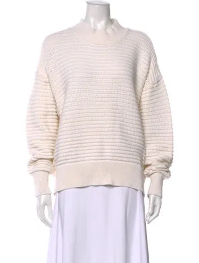 Pre-owned Varley Mock Neck Sweater In Neutrals