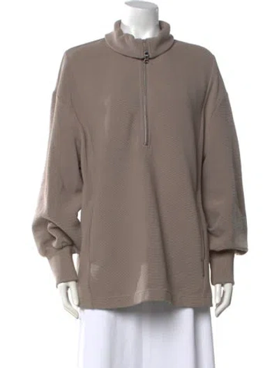 Pre-owned Varley Mock Neck Sweater In Neutrals