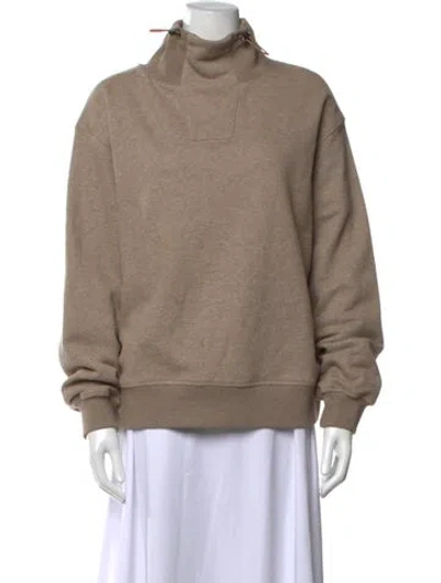 Pre-owned Varley Mock Neck Sweater In Neutrals