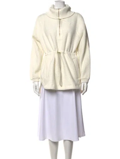 Pre-owned Varley Mock Neck Sweater In Neutrals