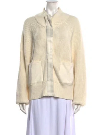 Pre-owned Varley Mock Neck Sweater In Neutrals