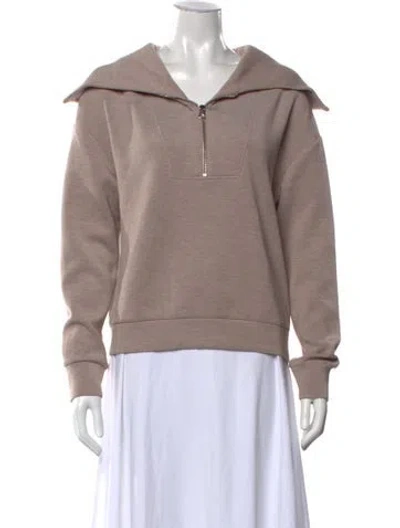 Pre-owned Varley Mock Neck Sweater In Neutrals