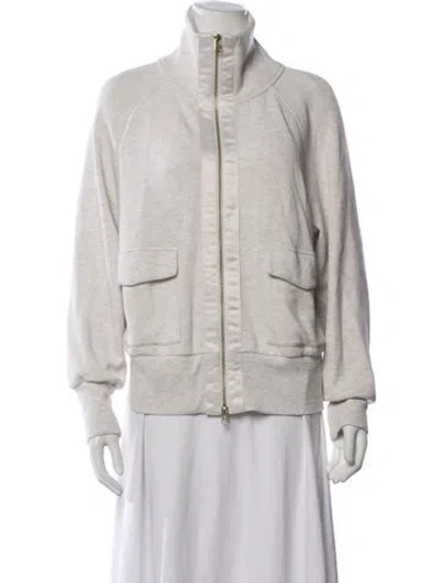 Pre-owned Varley Mock Neck Sweater In Neutrals