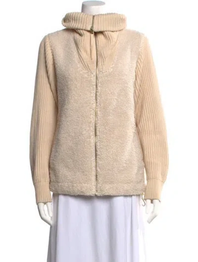Pre-owned Varley Mock Neck Sweater In Neutrals