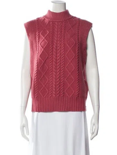 Pre-owned Varley Mock Neck Sweater In Pink