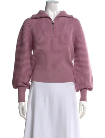 Pre-owned Varley Mock Neck Sweater In Pink