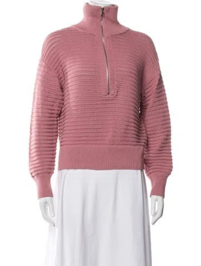 Pre-owned Varley Mock Neck Sweater In Pink