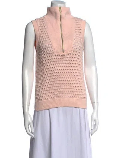 Pre-owned Varley Mock Neck Sweater In Pink